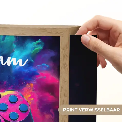 Game - Controller - Kleurrijk - Explosie Light Box met batterij (Wandlamp kind) middel -USP_websiteprintNL