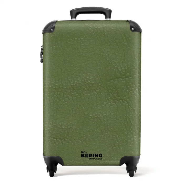 Lederen look apple groen NBS - Handbagage koffer - Volwassenen Unisex middel -productfoto_recht