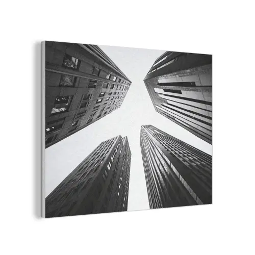 Gebouwen - Lucht - Zwart PET vilt klein -3d