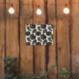 Modern - Monstera - Zwart tuinposter los doek klein 239 -sfeer1