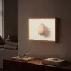 Ei - Beige - Ovaal - Egaal Light Box met batterij (Wandlamp) middel -sfeer1