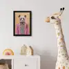 Panda - Pak - Zonnebril - Blauw fotolijst zwart zonder passe partout klein -usfeer4_kinderkamer
