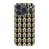 Retro - Bloem - Zwart - Okergeel Telefoonhoesje iPhone 17 Pro klein 878 -3d