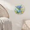 Lavendelbloemen - Quote - Gieter Akoestische PET Vilt - Rond klein -sfeer4