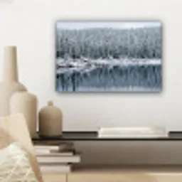 Bos - Reflectie - Meer - Winter - Serene canvas 2cm klein -sfeer6