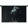 Raaf - Vogels - Zwart Wandkleed katoen klein -zz3d