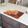 Glazen - Bloem - Zonlicht Inductie beschermer vinyl 3mm klein -sfeer8
