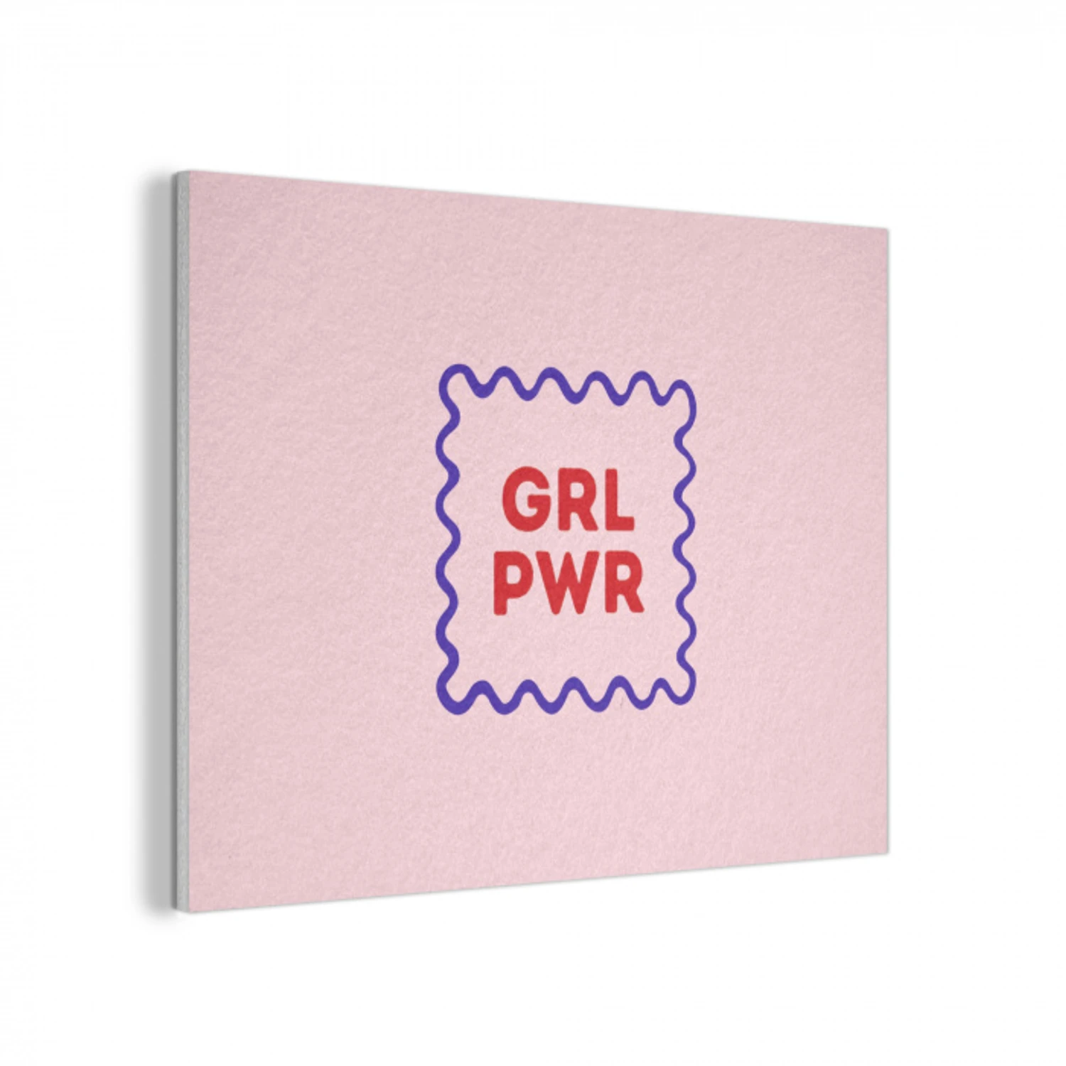 Grl pwr - Roze - Kader PET vilt klein -3d