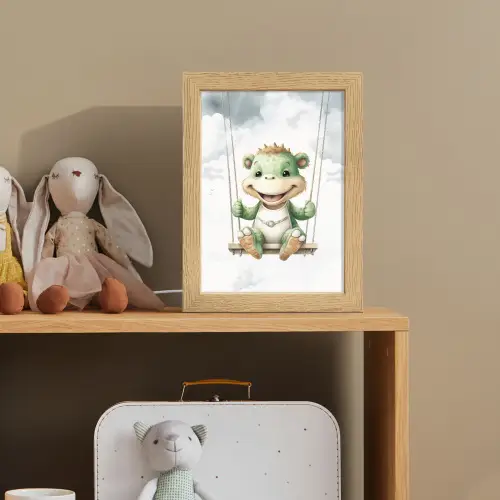 Draak - Baby dier - Kinderen Light Box met kabel klein -sfeer2_kind