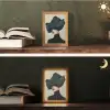 Vrouw - Groen - Hoed Light Box met kabel (Tafellamp) klein -sfeer3
