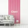 Gestreept - Roze - Chéri fotobehang vinyl groot -woonkamer
