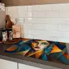 Portret - Abstract - Vormen Inductie beschermer vinyl 3mm klein -sfeer3