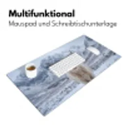 Schotse Hooglander - Sneeuw - Bergen - Winter Muismat XXL klein -ysfeer4_duits