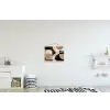 Abstract - Vormen - Modern - Beige textielposter latten blank klein -kinderkamer