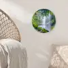 Jungle - Regenwoud - Water - Waterval - Planten Wandcirkel kunststof plaat 5mm dik klein -sfeer5