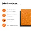 Water - Druppels - Oranje Inductie beschermer vinyl 3mm klein -zzzzzzz-td-ups