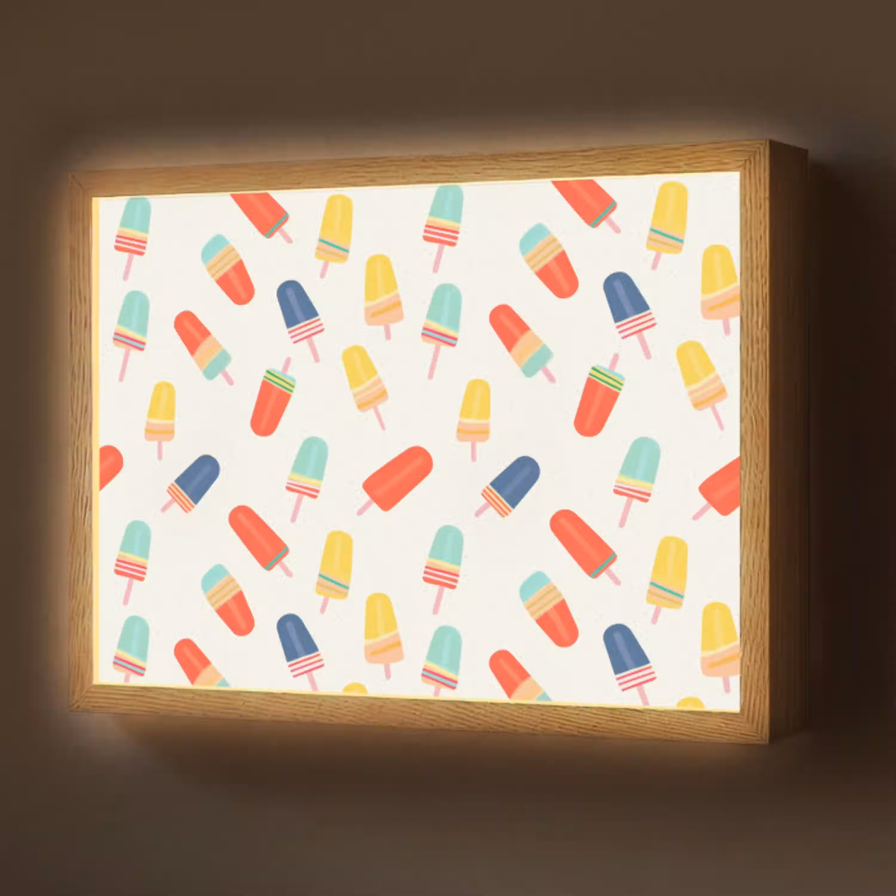 IJsjes - Speels - Kleurrijk Light Box met batterij (Wandlamp) middel 907 -z3d_website