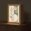 Geometrisch - Roze - Groen - Natuur Light Box met kabel (Tafellamp) klein -z3d_website