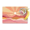 Bergen - Abstract - Zonnestralen - Roze Placemat vinyl groot -zzzproduct_Kitchenyeah-website