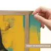 Vrouw - Kleurvlakken - Klassieke schilderkunst Light Box met batterij (Wandlamp) middel -USP_websiteprintNL