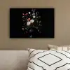 Bloemstuk - Vaas - Zwart canvas 2cm klein -sfeer3