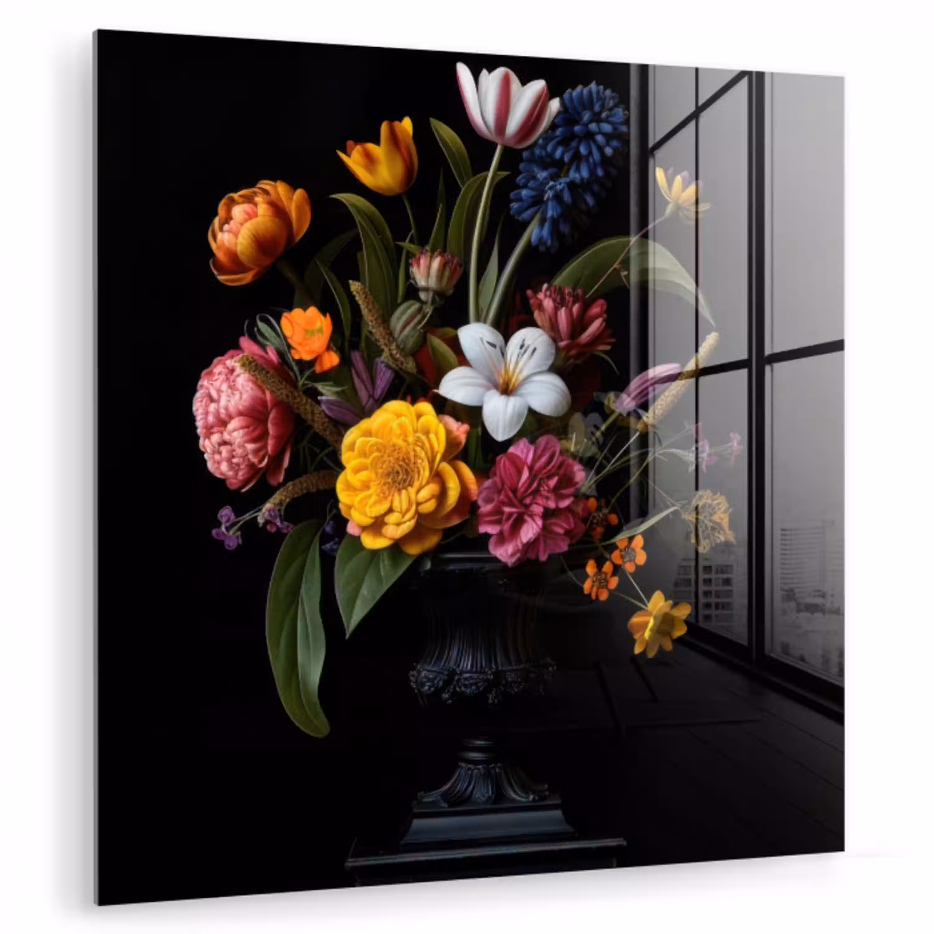 Lente - Bloemen - Klassiek - Vaas plexiglas 5mm klein -zzzproduct_nieuw