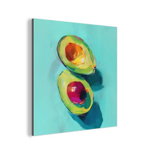 Avocado - Groen - Pit - Schaduw aluminium wit klein -3d