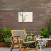 Japandi - Bamboe - Beige Tuinposter op houten frame 2 cm dik klein -sfeer3