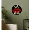 Lip - Rood - Quote Wandcirkel behangsticker klein -sfeer2