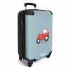 Rode trekker blauwe achtergrond Koffer - NBS - Handbagage middel -productfoto_3d