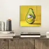 Avocado - Discobal - Geel - Glitter plexiglas 5mm klein -sfeer1