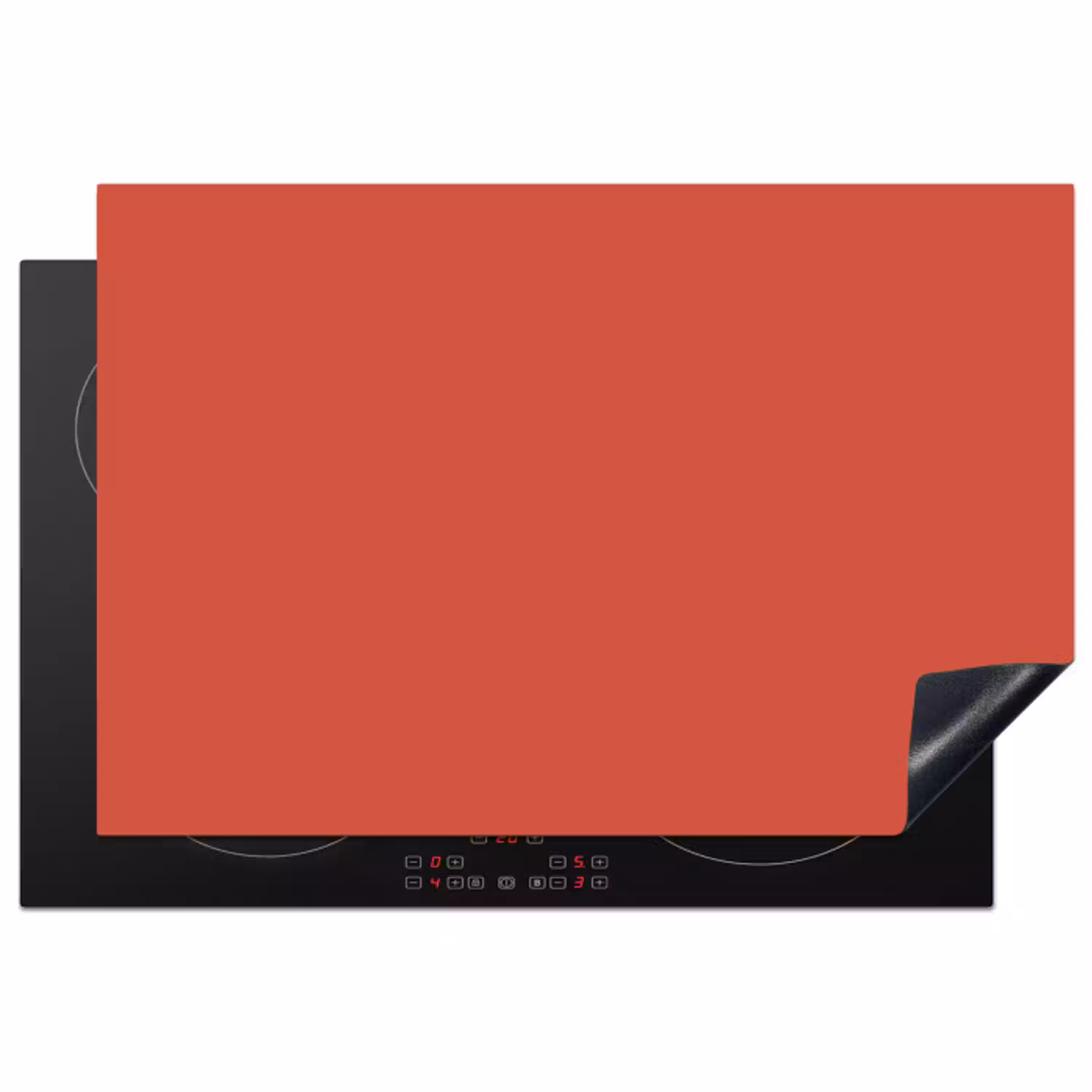 Brick - Red - Rood Inductie beschermer vinyl 3mm klein 276 -3d
