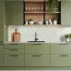 Klassiek - Pastel - Bloemaccent keuken achterwand 2 middel 871 -sfeer3