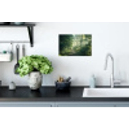 Bos - Pad - Zon - Bomen - Groen - Natuur Muursticker klein -keuken