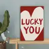 Lucky - Hart - Rood canvas 2cm klein -sfeer4