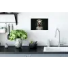 Dier - Kok - Stokstaartje Muursticker klein -keuken