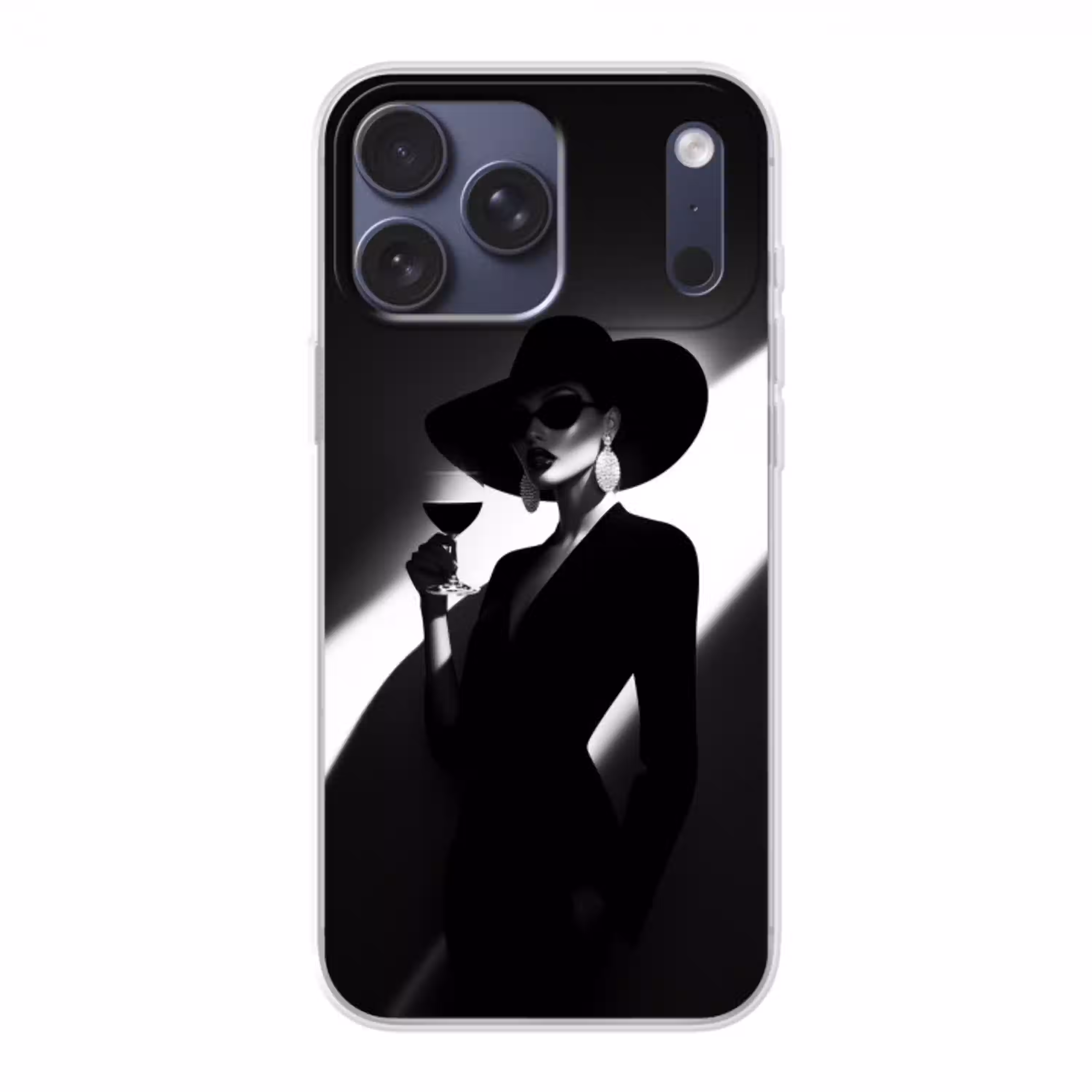 Vrouw - Wijn - Chic Telefoonhoesje iPhone 17 Pro Max klein -3d