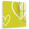 Groen - Hartjes - Wit plexiglas 5mm klein -zzzproduct_nieuw