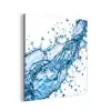 Spash - Water - Blauw aluminium wit klein -3d