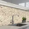 Luipaard - Klassiek - Beige keuken achterwand 2 middel 871 -3d_schuin