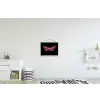 Vlinder - Roze - Nachtvlinder textielposter latten blank klein -kinderkamer