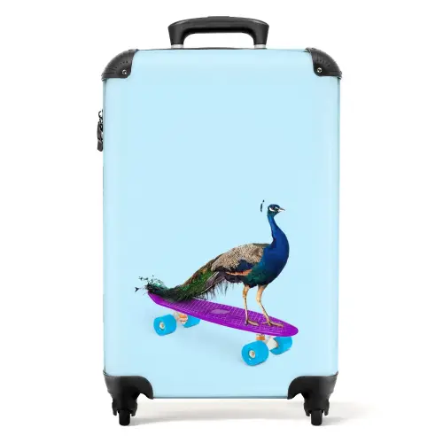 Passerende pauw NBS - Handbagage koffer - Unisex middel -productfoto_recht