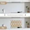 Barok - Retro - Kleurrijk keuken achterwand spatscherm klein 900 -voor_na_NL