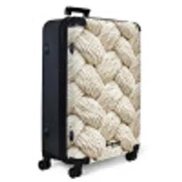 Touw - Gebreid - Beige NBS - Large koffer - Volwassenen Unisex groot -product1