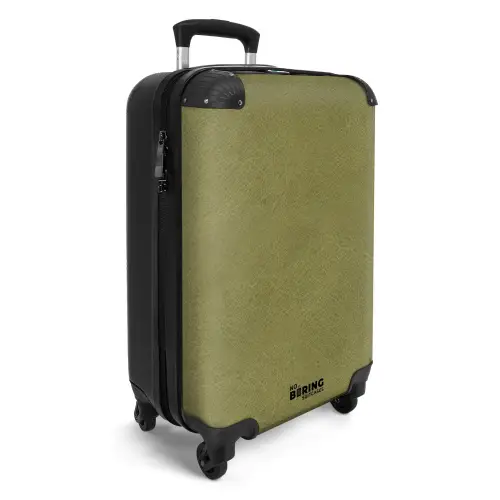 Lederen look grijs groen NBS - Handbagage koffer - Kinderen Unisex middel -productfoto_3d