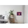 Kever - Felgekleurd - Bloemen - Bladeren textielposter latten blank klein -woonkamer