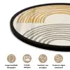 Bogen - Lijnen - Oranje - Minimalistisch Fotolijst rond zonder passe partout klein -closeup_NL