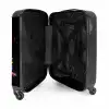 Roze rolschaatsen met verf NBS - Handbagage koffer - Unisex middel -binnenkant