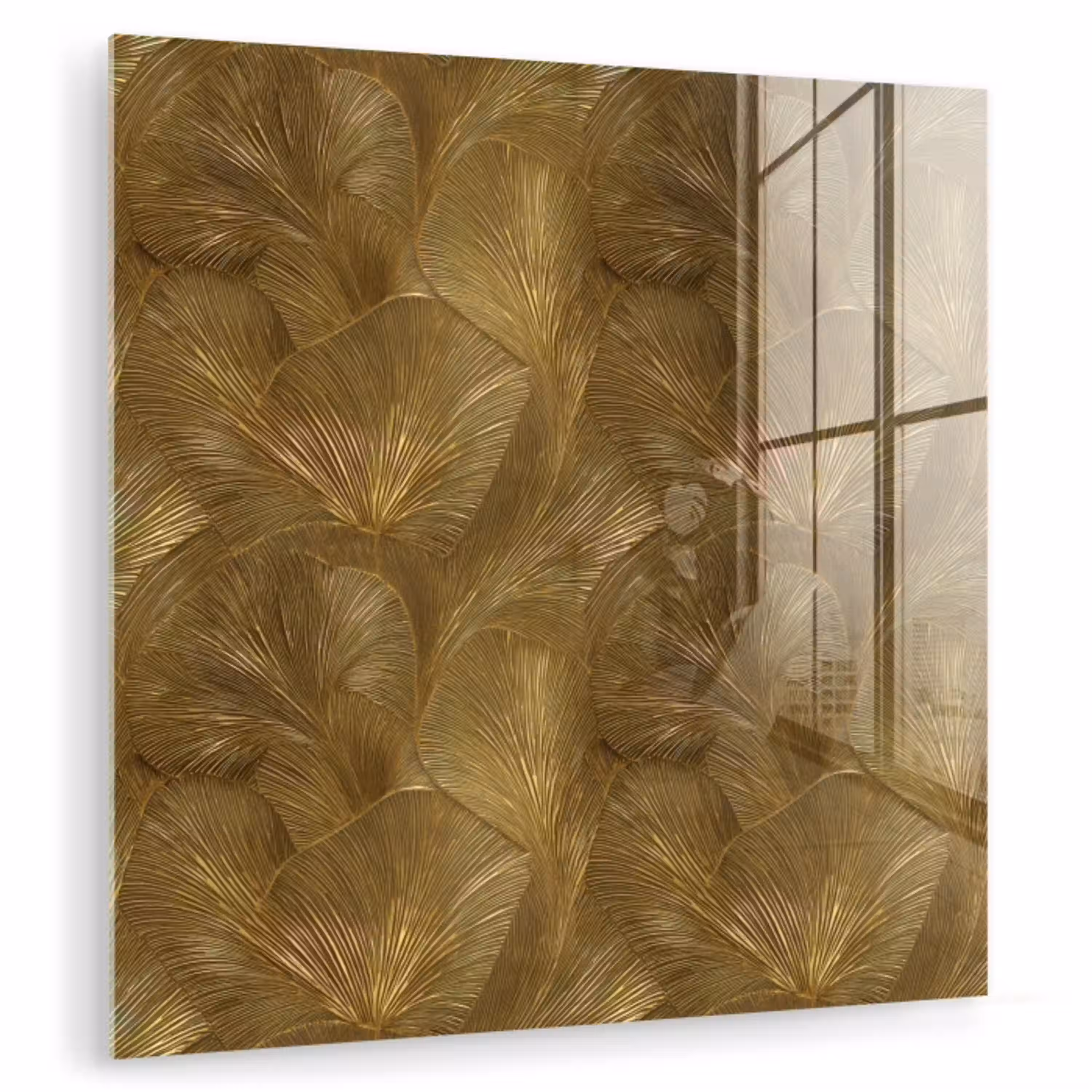 Organisch - Lijnen - Goud plexiglas 5mm klein 11 -zzzproduct_nieuw