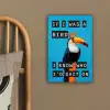 Vogel - Toekan - Blauw - Quotes canvas 2cm klein -sfeer3